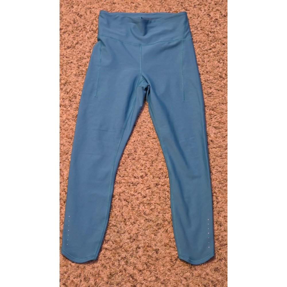 Athleta Pacesetter 7/8‎ Tight Leggings Women's Size Small Blue Spandex Blend